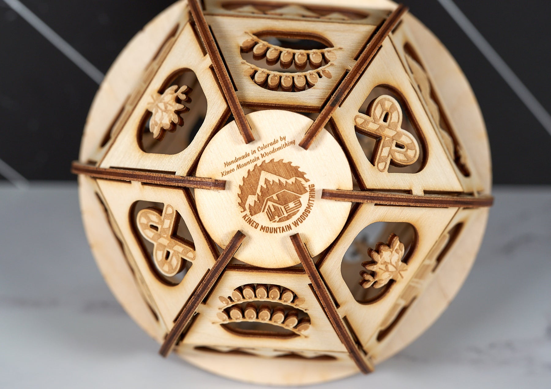 Christmas Ornament 2024 - Wooden Bauble