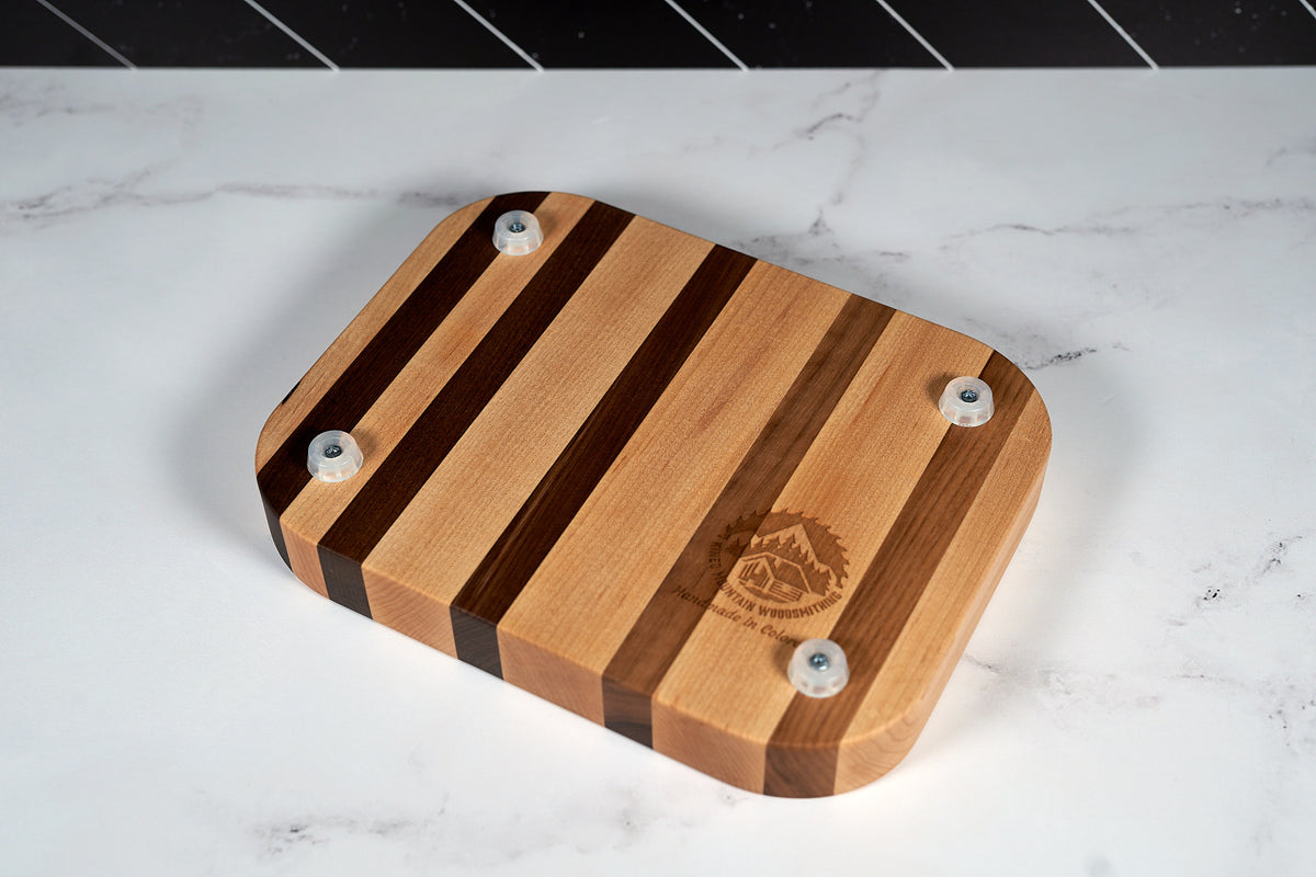 Black Walnut and Hard Maple Desk Organizer - 11" x 9"