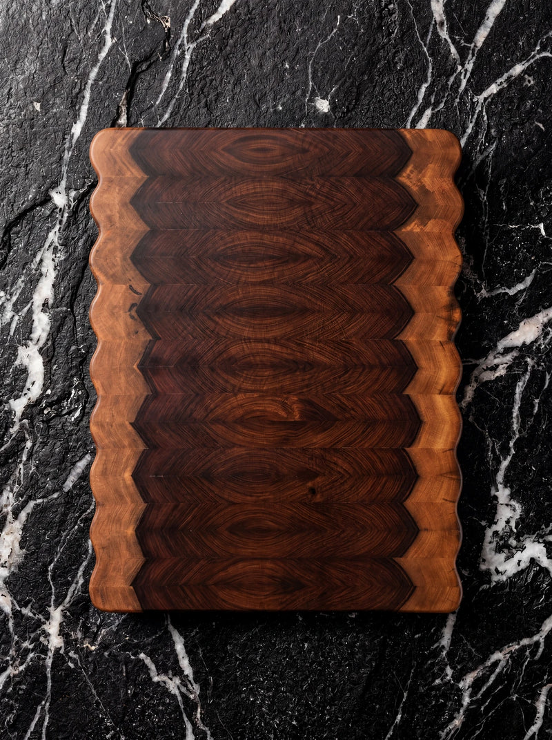 Bolivian Rosewood Live Edge Butcher Block - 17" x 13"