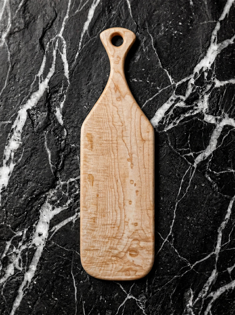 Curly Hard Maple Charcuterie Board 21" x 5.5"