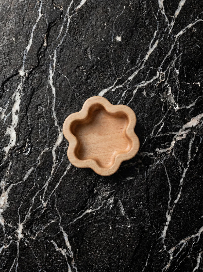 Hard Maple Catchall Tray - Six Point Star 5" x 4.5"