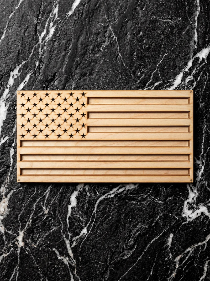 Wooden American Flag Wall Art