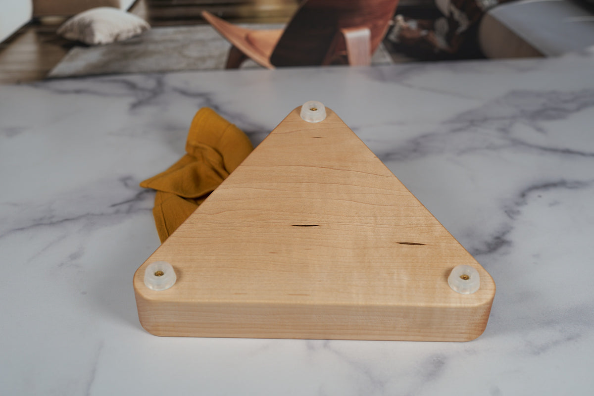 Hard Maple Catchall Tray - Triangle 9.75"x8.5"