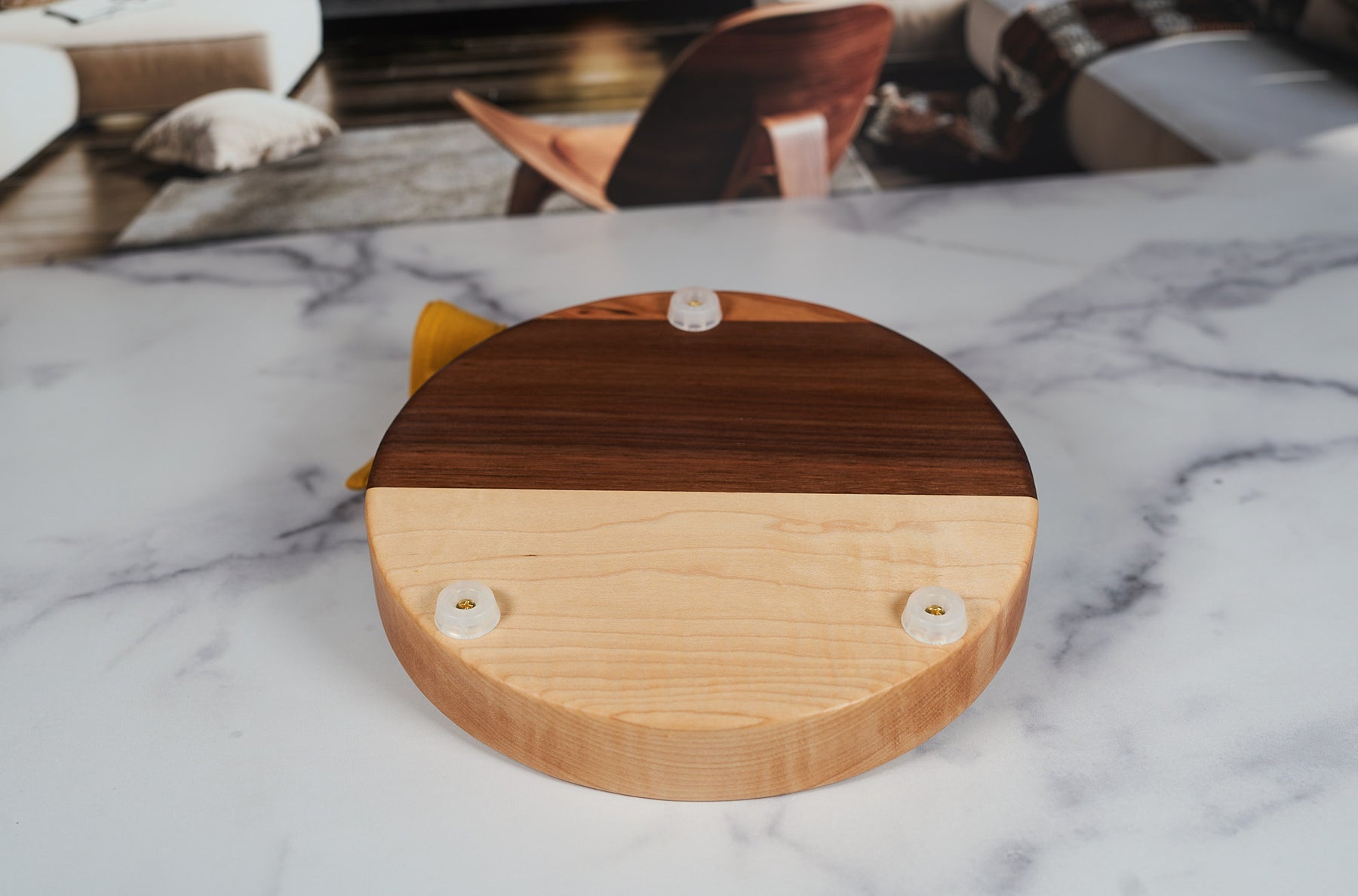 Black Walnut, Maple and Cherry Catchall Tray - Circle 9.5"x9.5"