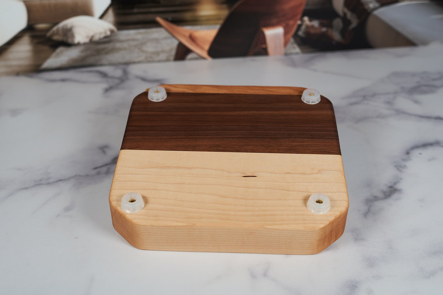 Black Walnut, Maple and Cherry Catchall Tray - Square 9"x9"