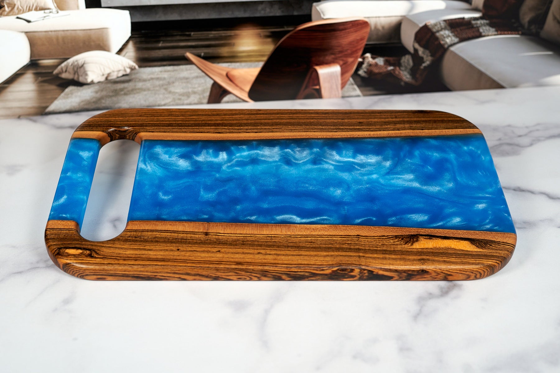 Bocote River Charcuterie Board - 18" x 10"