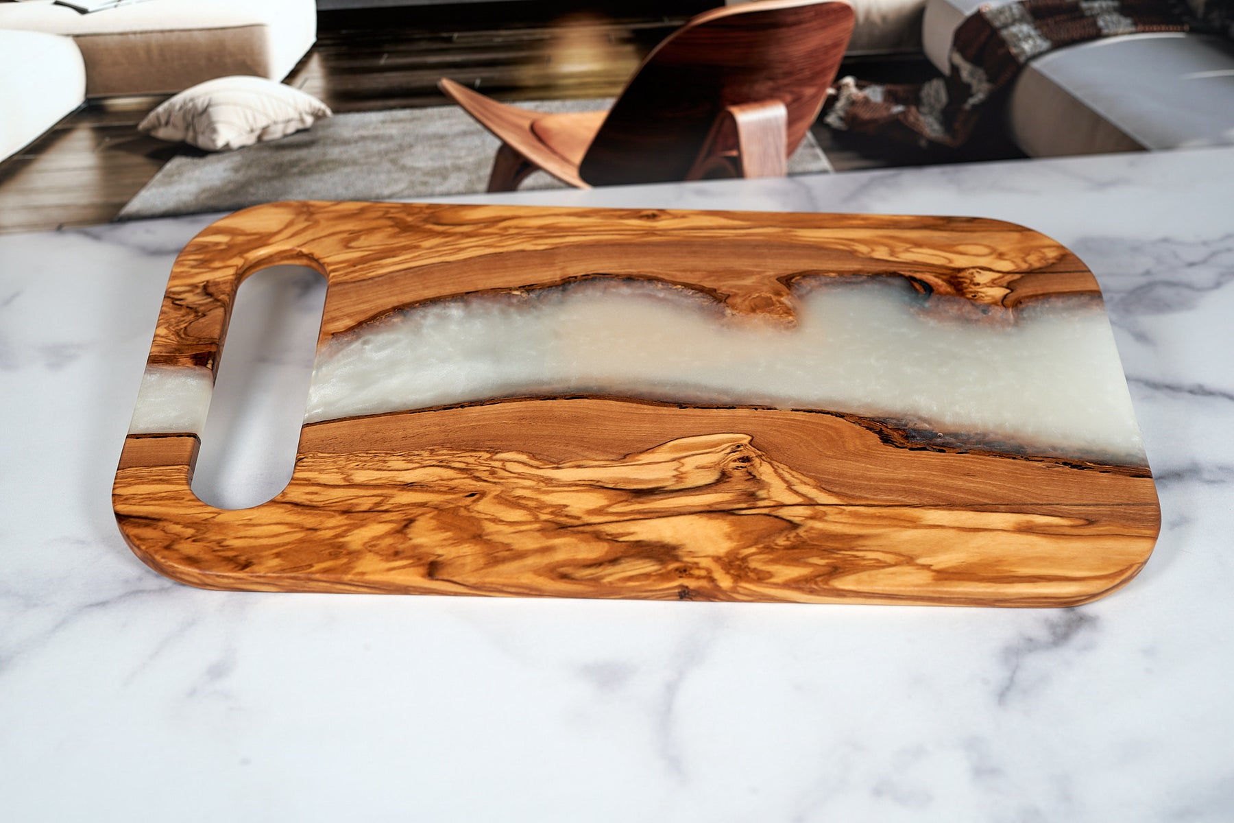 Olivewood River Charcuterie Board - 18" x 10"