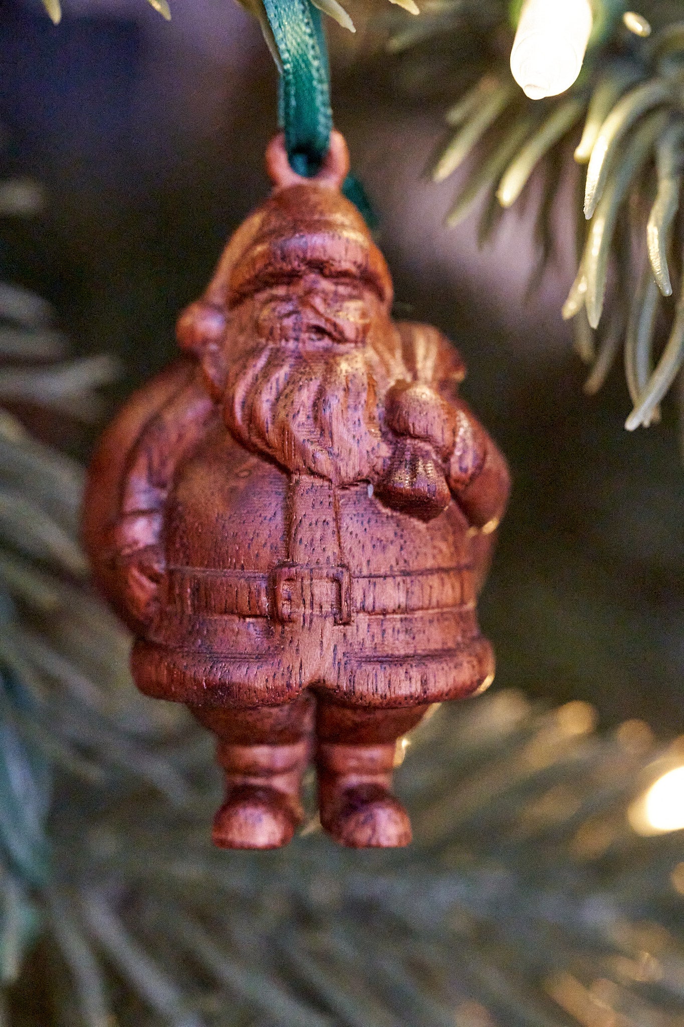 Christmas Ornament 2025 - Carved Santa Claus