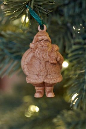 Christmas Ornament 2025 - Carved Santa Claus