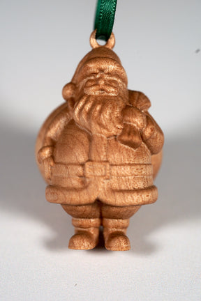 Christmas Ornament 2025 - Carved Santa Claus
