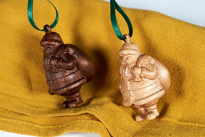 Christmas Ornament 2025 - Carved Santa Claus