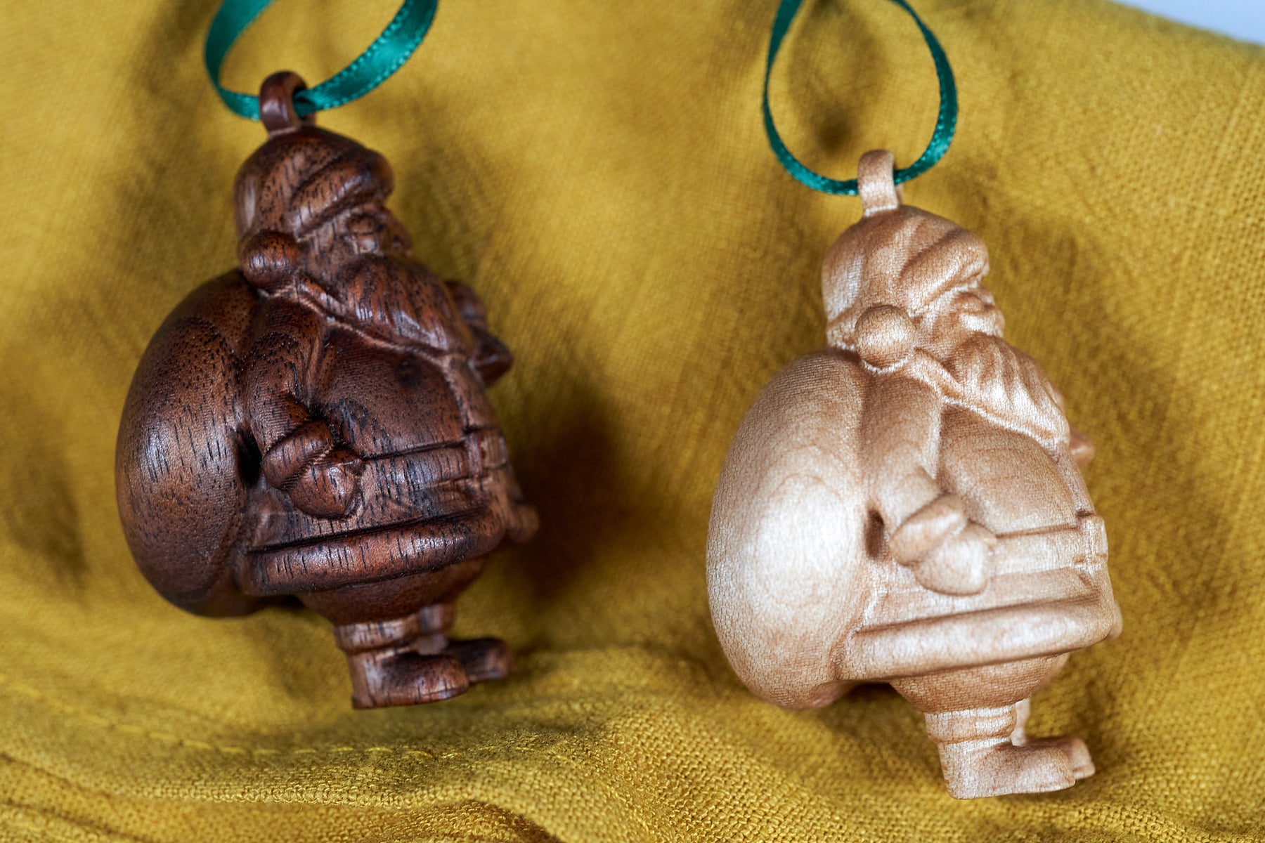 Christmas Ornament 2025 - Carved Santa Claus