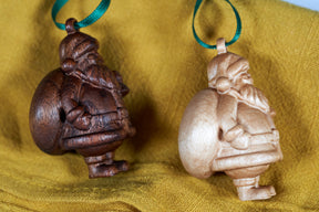 Christmas Ornament 2025 - Carved Santa Claus